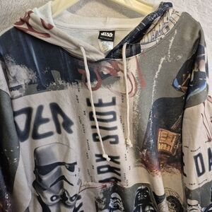 Star Wars VADER/Storm Troopers NWT Pullover Sweatshirt Hoodie Polyester L